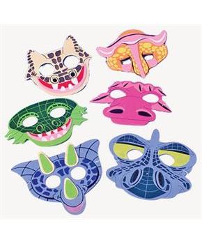 Dino Foam Masks (Include 12 Units)