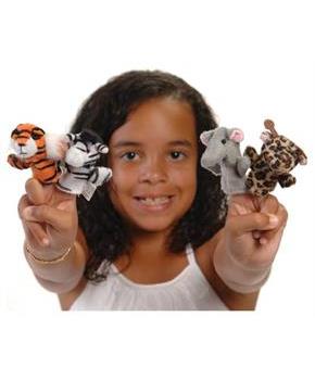 Wild Animal Finger Puppets (Include 12 Units)