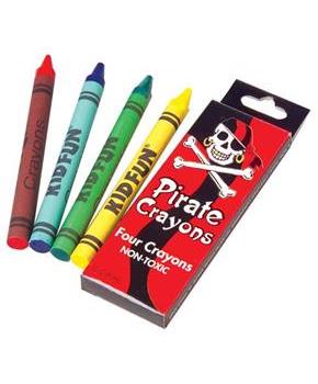 Pirate Crayons/4-Bx (Include 12 Units)