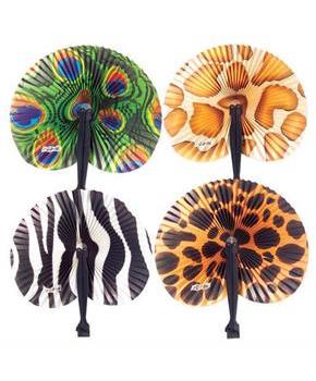 Safari Folding Fans (Include 12 Units)