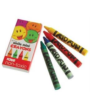 Mini Smile Crayons/4-Bx (Include 144 Units)