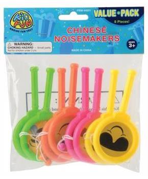 Emoticon Chinese Noisemakers/8-Pc (Include 8 Units)