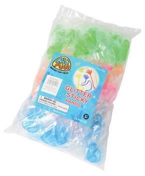 Glitter Sticky Hands/72-Pc (Include 72 Units)