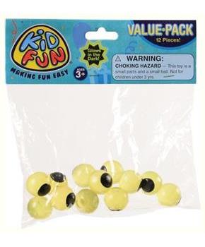 Mini Glow Sticky Eyeballs (Include 12 Units)