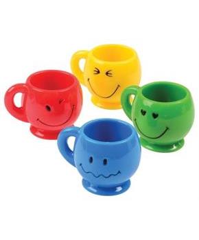 Smile Face Mini Mugs (Include 12 Units)