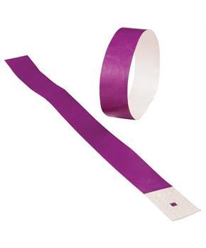 Adhesive Event Bands/Purple 100-Pc (Include 100 Units)