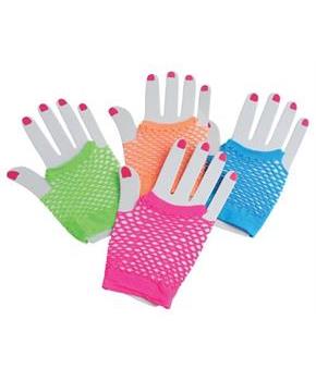 Short Neon Mesh Gloves/12-Pr (Include 12 Units)