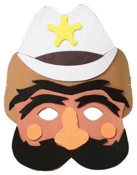 Cowboy Foam Masks (Include 12 Units)