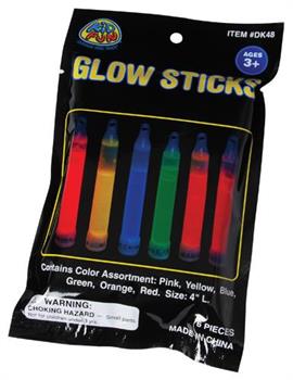 Glow Light Sticks/6-Pk (Include 6 Units)