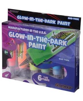 Glominex Glow Paint 1 Oz/6-Pc (Include 6 Units)