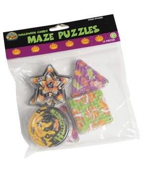 Halloween Candy Maze Puzzles (Include 12 Units)