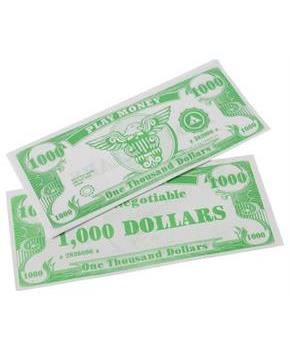 Play Money/1000.00 (Include 1000 Units)