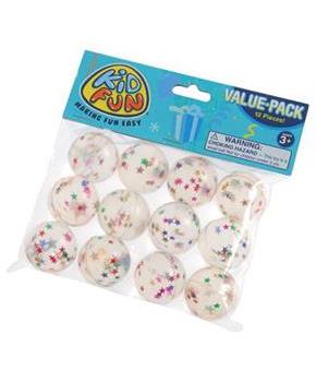 Glitter Balls W/Stars/35Mm (Include 12 Units)