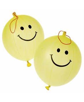 Smile Face Punch Balls (Include 12 Units)