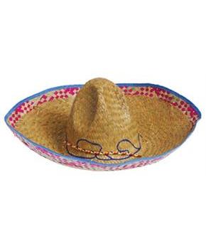 Adult Sombrero W/Colored Straw (Include 1 Units)