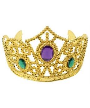 Metallic Gold Tiaras W/Stones (Include 12 Units)