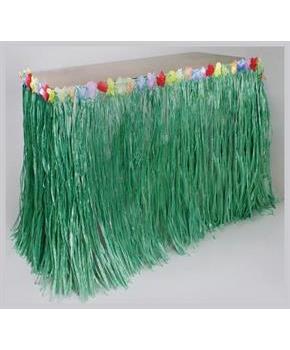 Table Skirt W/Flowers/Green (Include 1 Units)