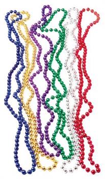 Metallic Bead Necklaces/Asst (Include 12 Units)