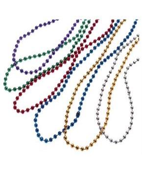 Metallic Bead Necklaces/4Mm (Include 144 Units)