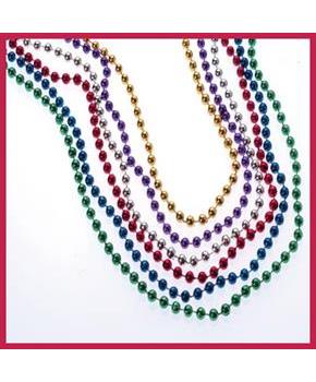 Metallic Bead Necklaces/6Mm (Include 144 Units)