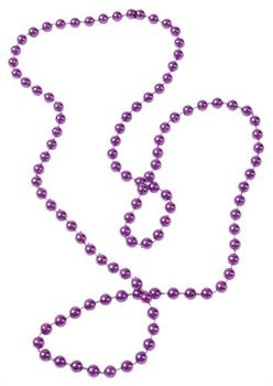 Metallic Bead Necklaces/Purple (Include 12 Units)