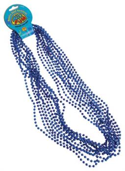 Metallic Bead Necklaces/Blue (Include 12 Units)
