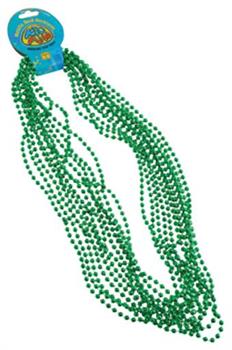 Metallic Bead Necklaces/Green (Include 12 Units)