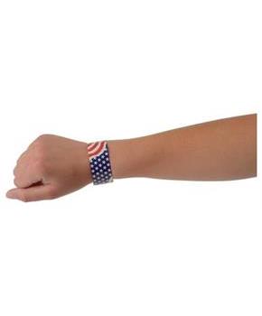 Patriotic Slap Bracelets/6-Pc (Include 6 Units)
