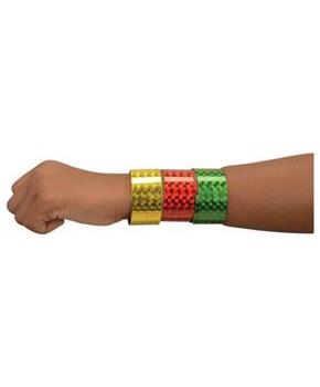Metallic Slap Bracelets/6-Pc (Include 6 Units)