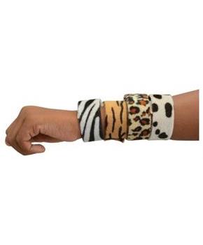 Animal Print Slap Bracelets/8-Pc (Include 8 Units)