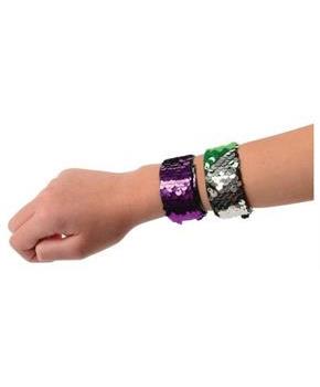Mermaid Sequins Slap Bracelet/6-Pc (Include 6 Units)