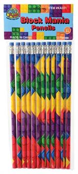 Block Mania Pencils (Include 12 Units)