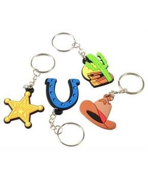 Western Rubber Keychains (Include 12 Units)