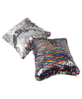 Rainbow Sequin Pillow/10 In (Include 1 Units)