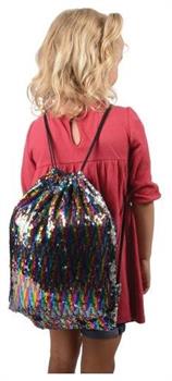 Rainbow Sequins Drawstring Backpack (Include 1 Units)