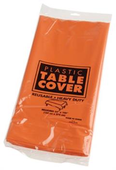 Plastic Table Cover/Orange (Include 1 Units)