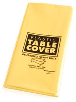 Plastic Table Cover/Yellow (Include 1 Units)
