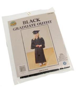 Black Graduate Outfit (Include 1 Units) Costume