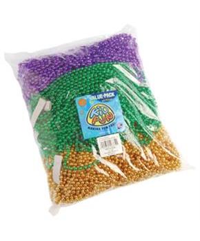 Mardi Gras Met Bead Necklaces/6Mm (Include 144 Units)
