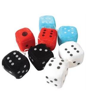 Large Plush Dice 3In (Include 12 Units)