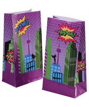 Superhero Paper Bags (Include 12 Units)