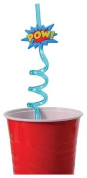 Superhero Straws/4-Pc (Include 4 Units)