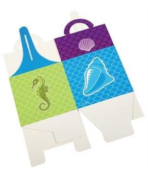 Mermaid Cupcake Boxes (Include 12 Units)