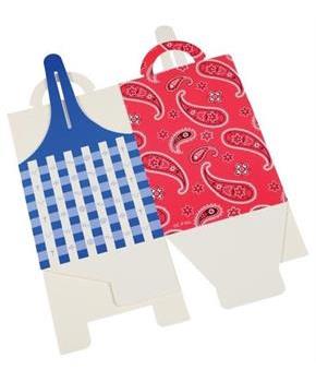 Bandana Cupcake Box (Include 12 Units)