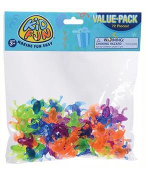 Neon Transparent Frogs/72-Pc (Include 72 Units)