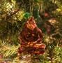 Enlightened Bigfoot Hand-Blown Glass Holiday Ornament