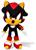 Sonic the Hedgehog 8-Inch Character Plush Toy | Shadow