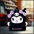 Sanrio Kuromi 16 Inch Embroidered Plush Backpack