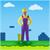Bad Plumber Men's Costume