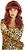 Curly Red Synthetic Wig Costume Accessory for Adults Inspired by Married With Children Peg Bundy| One Size Fits Most